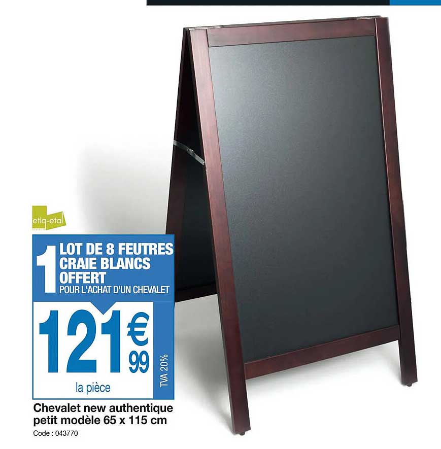 chevalet new authentique petit modèle 65 x 115 cm