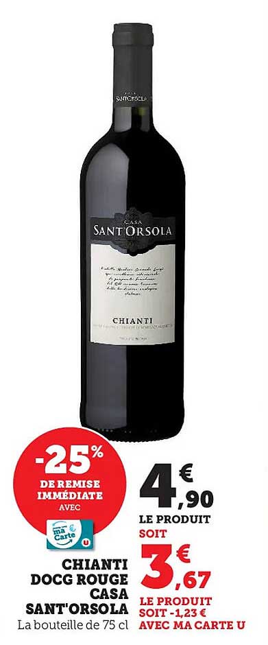 chianti docg rouge casa sant'orsola