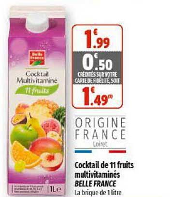 Cocktail De 11 Fruits Multivitaminés Belle France