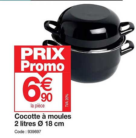 Cocotte à Moules 2 Litres ø 18cm