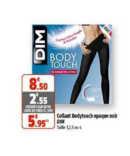 collant bodytouch opaque noir dim