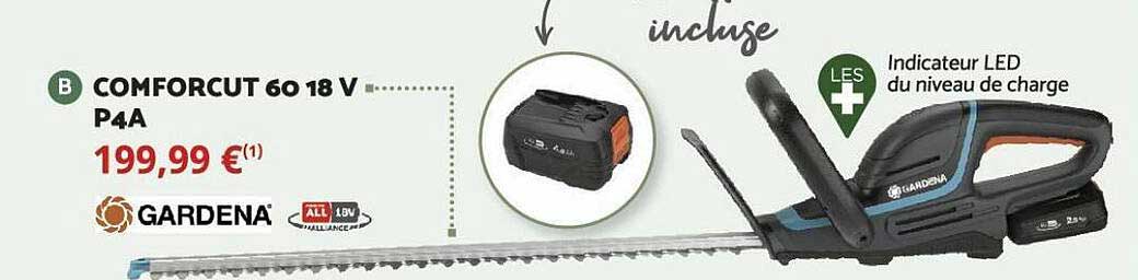 comforcut 60 18 v p4a gardena