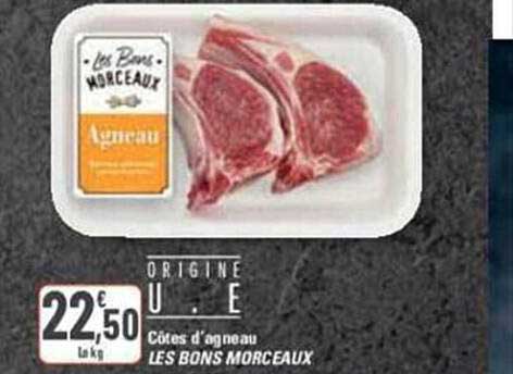 côtes d'agneau les bon morceaux