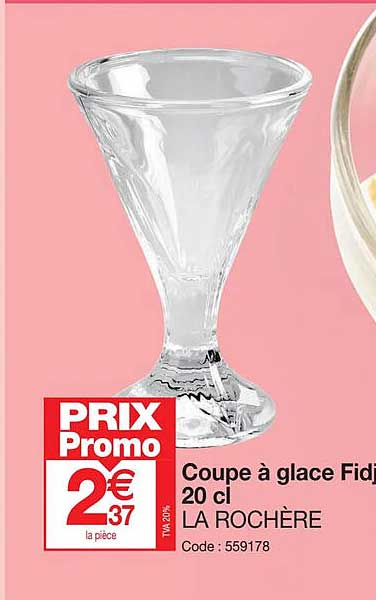 coupe à glace fidj 20cl la rochère
