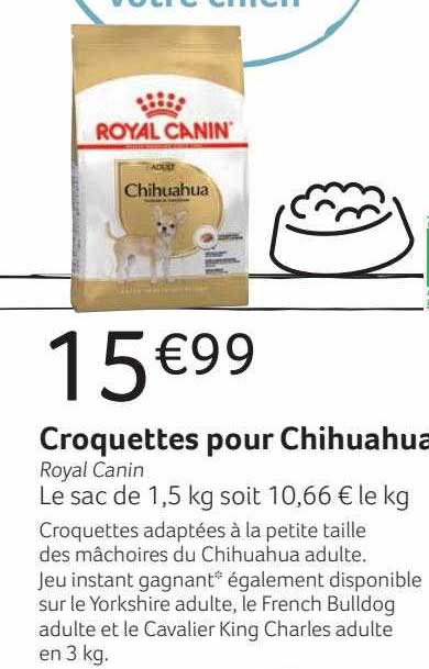 croquettes pour chihuahua royal canin