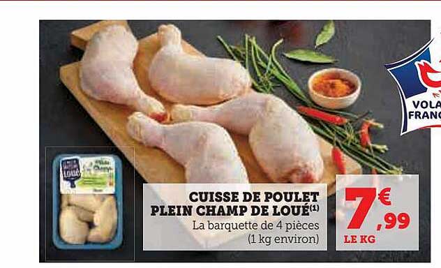 cuisse de poulet plein champ de loué