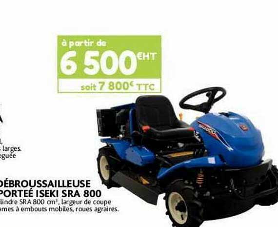 débroussailleuse autoportée iseki sra 800
