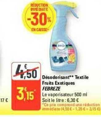 Désodorisant Textile Fruits Exotiques Febreze