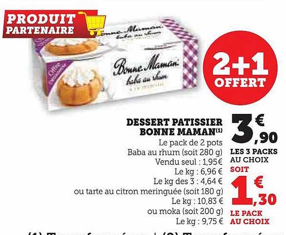 dessert pâtissier bonne maman