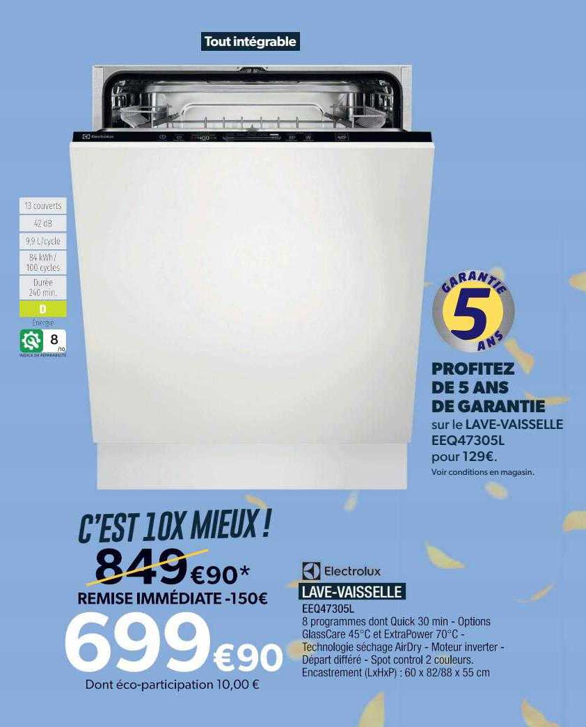 electrolux lave-vaisselle