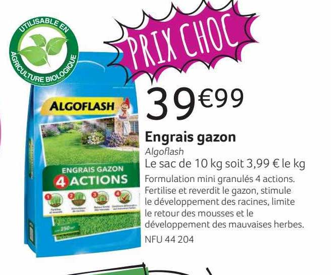 Engrais Gazon Algoflash