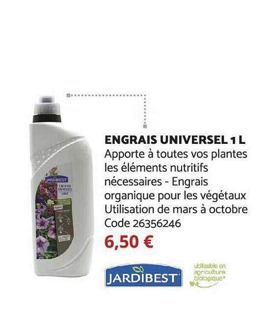 engrais universel 1 l jardibest
