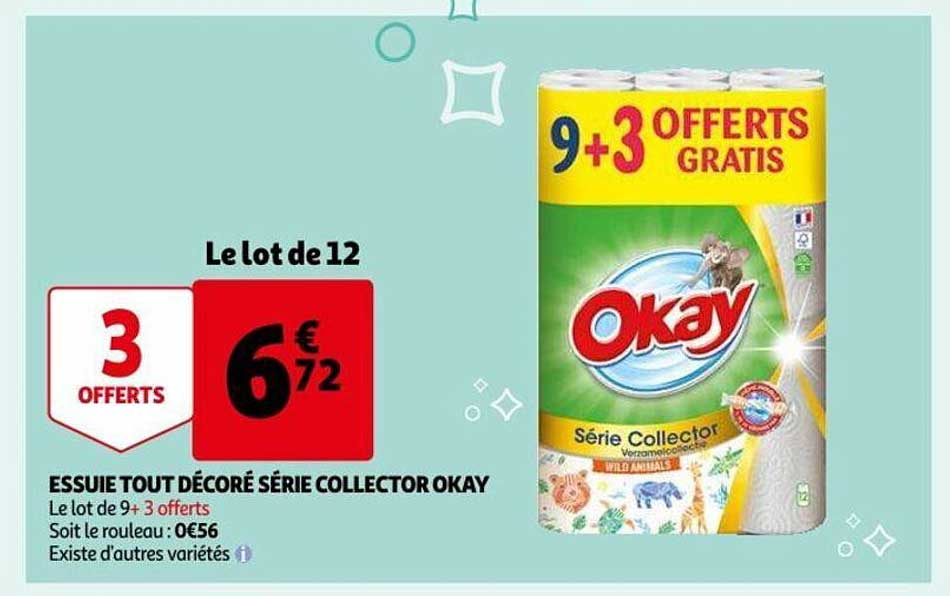 essuie tout décoré série collector okay