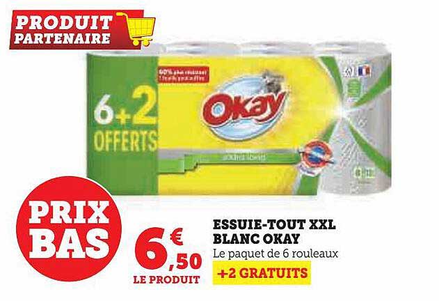 essuie-tout xxl blanc okay