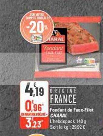 Fondant De Faux-filet Charal