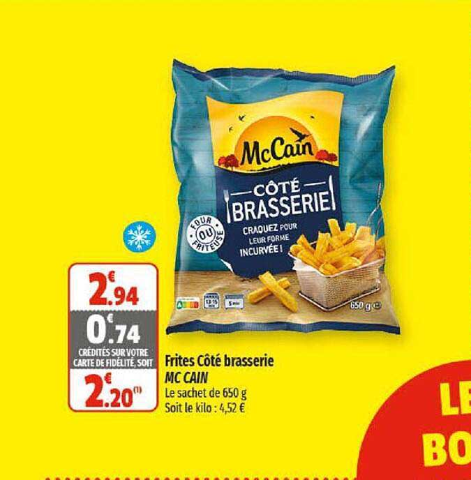 frites côté brasserie mc cain