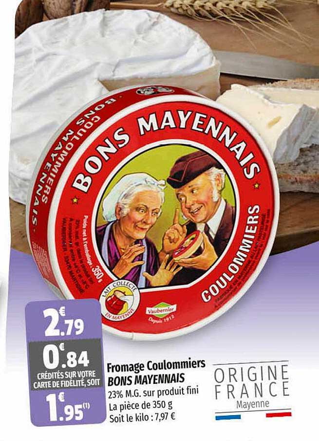 fromage coulommiers bons mayennais