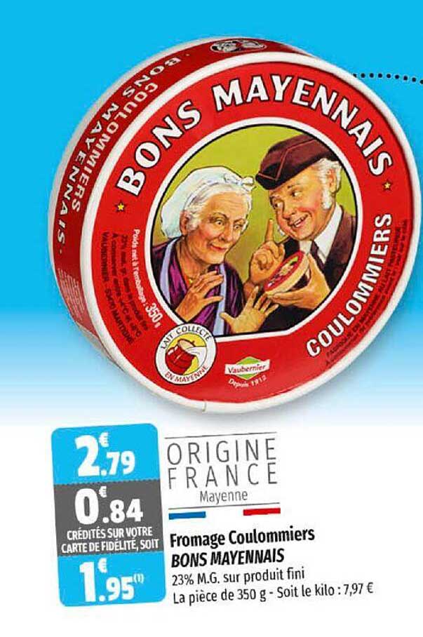 fromage coulommiers bons mayennais