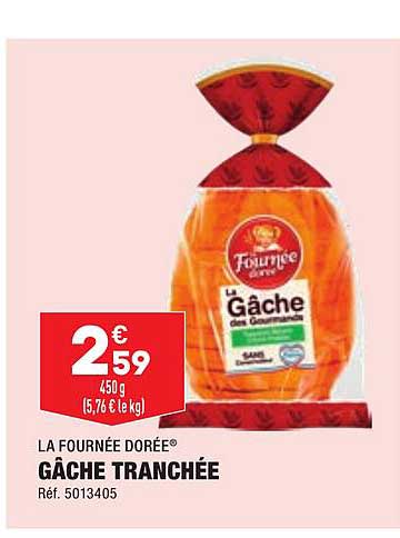 gâche tranchée la fournée dorée