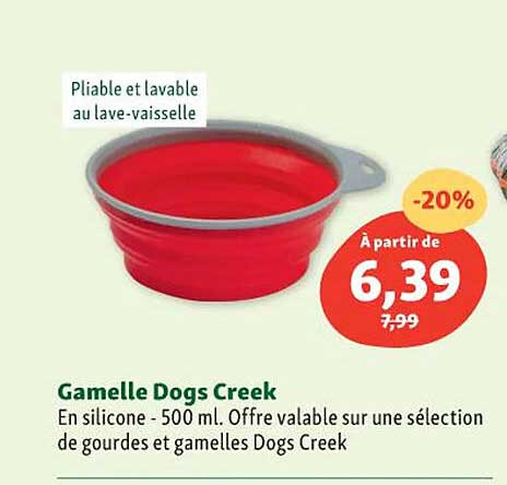 gamelle dogs creek en silicone