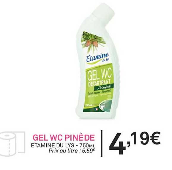 gel wc pinède étamine du lys