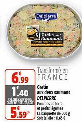 gratin aux deux saumons delpierre