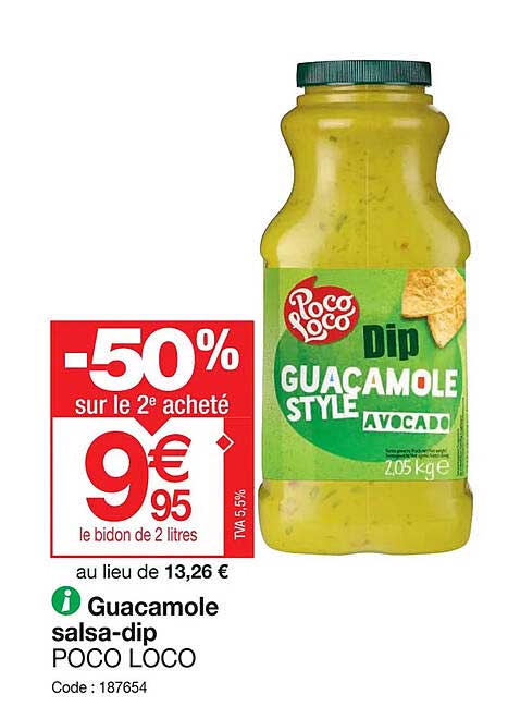 guacamole salsa-dip poco loco