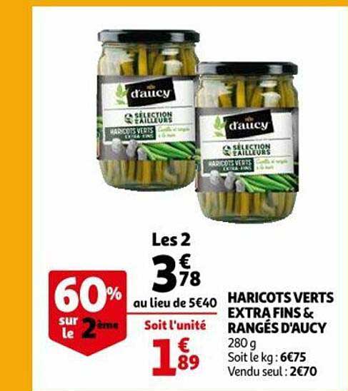 Haricots Verts Extra Fins & Rangés D'aucy