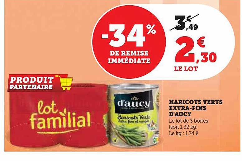haricots verts extra-fins d'aucy
