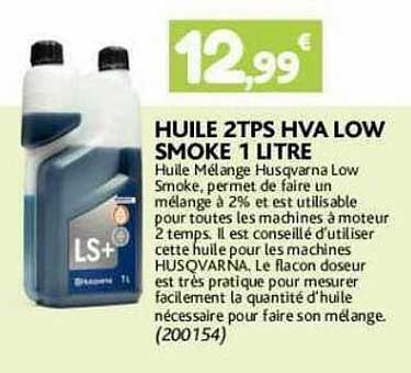 huile 2tps hva low smoke 1 litre