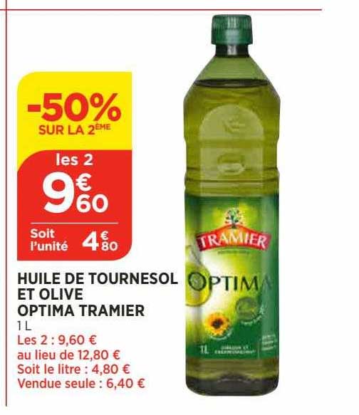 Huile De Tournesol Et Olive Optima Tramier