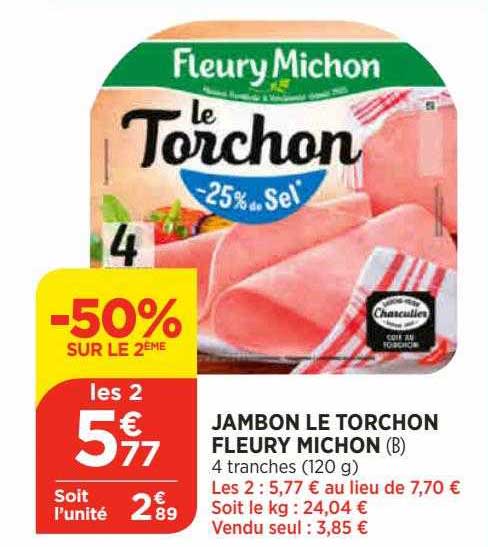 jambon le torchon fleury michon