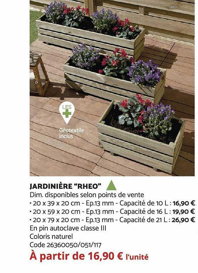 Jardinère "rheo"