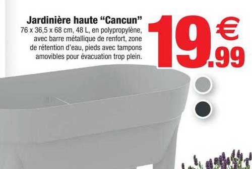 jardinière haute "cancun"
