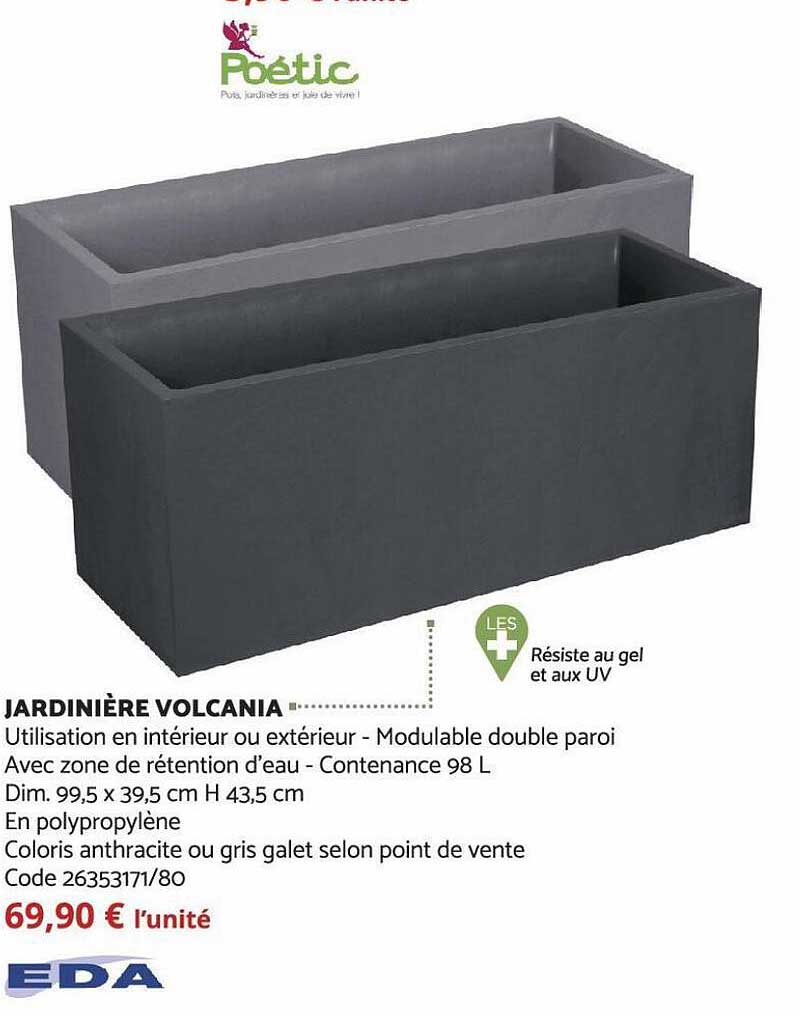 Jardinière Volcania Eda