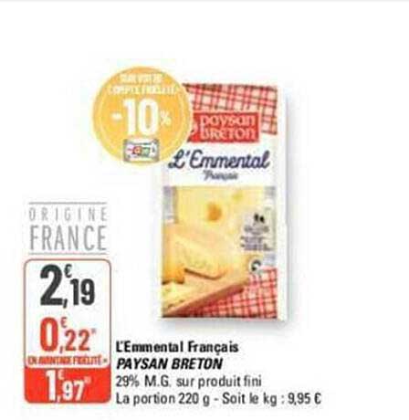 l'emmental français paysan breton