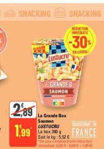 La Garnde Box Saumon Lustucru