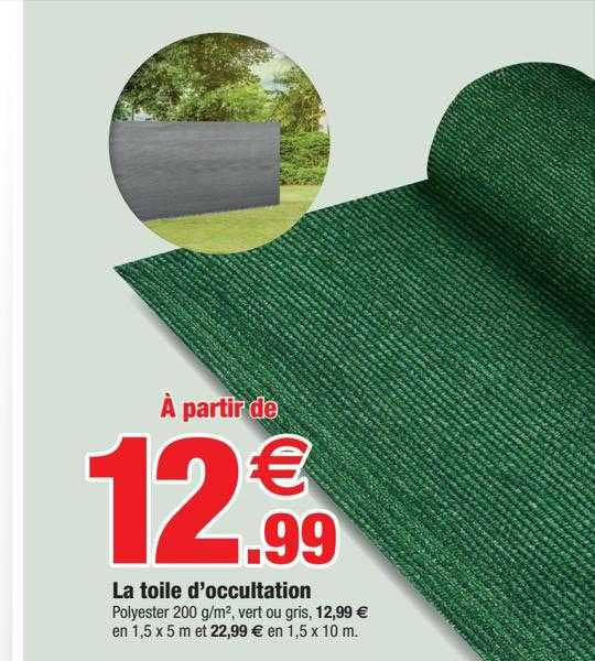 la toile d'occultation