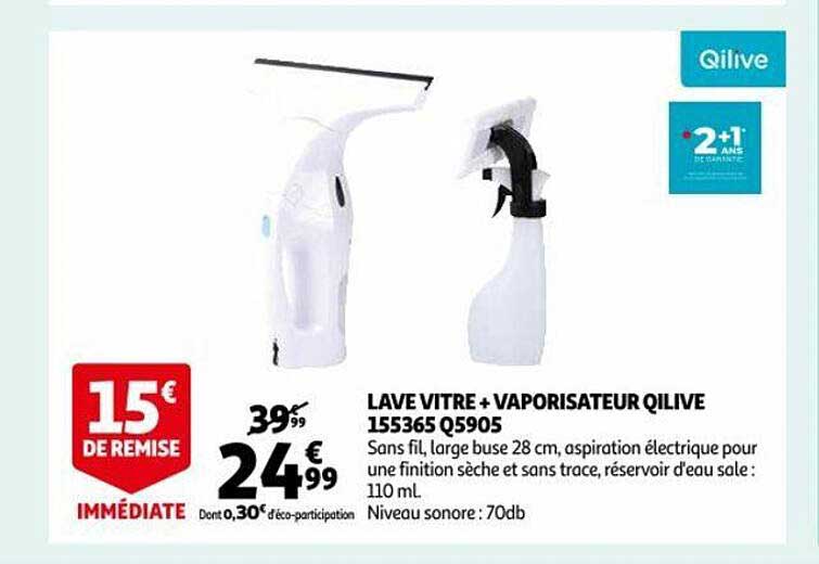 lave vitre + vaporisateur qilive 1155365 q5905