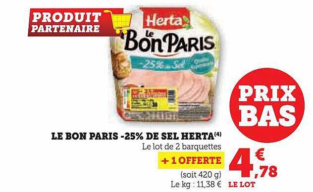 Le Bon Paris -25% De Sel Herta