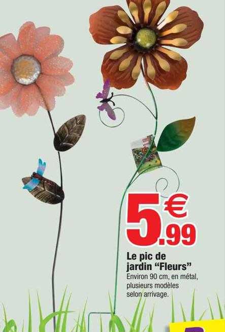 le pic de jardin "fleurs"
