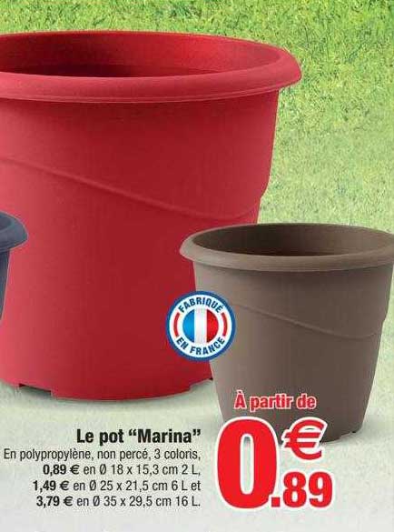le pot "marina"