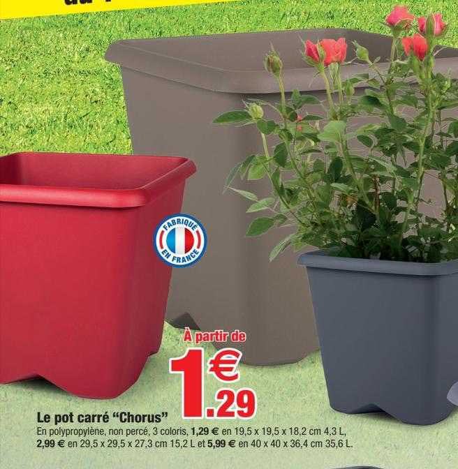 le pot carré "chorus"