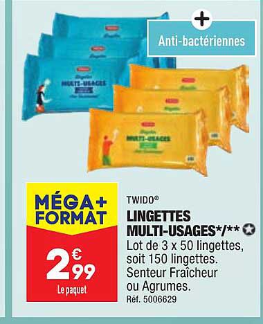 lingettes multi-usages twigo