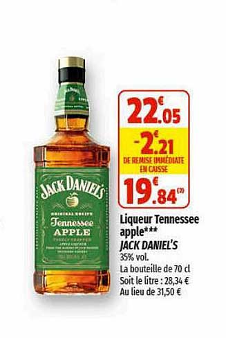 liqueur tennessee apple jack daniel's