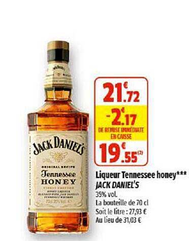 liqueur tennessee honey jack daniel's
