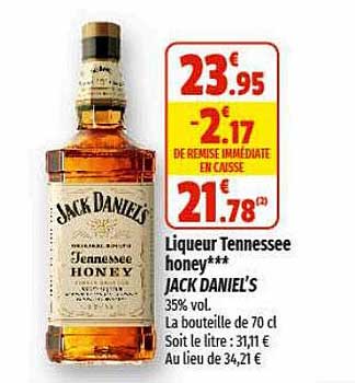 liqueur tennessee honey jack daniel's