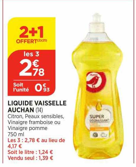 Liquide Vaisselle Auchan