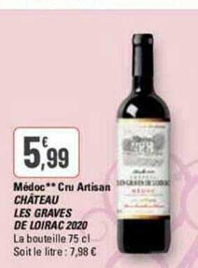 médoc cru artisan château les graves de loirac 2020