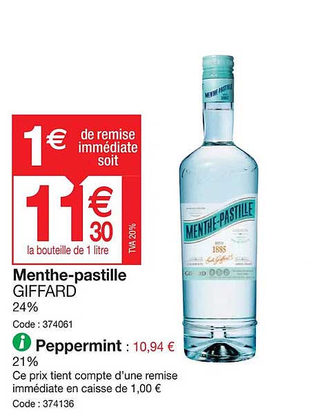 menthe-pastille giffard, peppermint